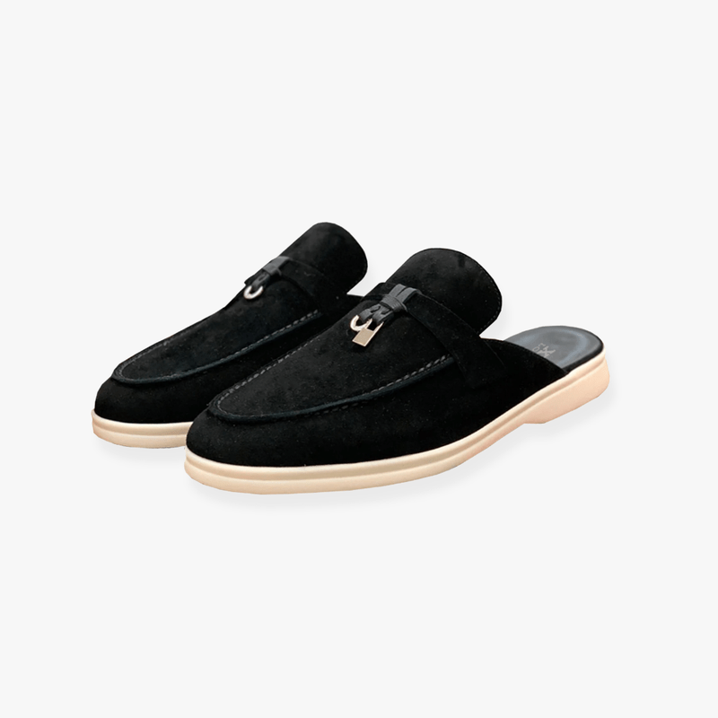 Women's Suede Mule Loafers