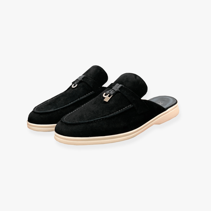 Women's Suede Mule Loafers