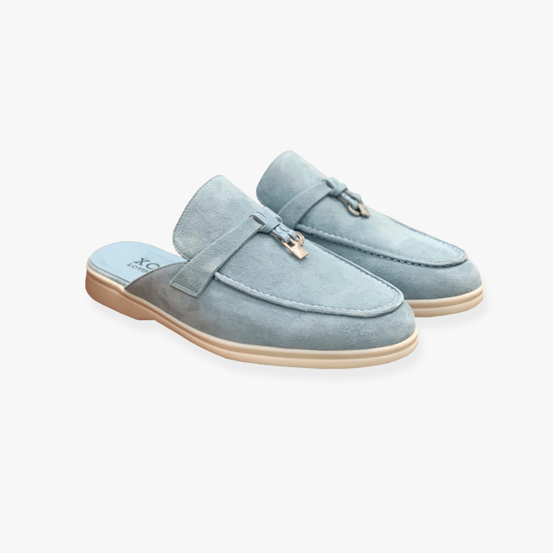 Women's Suede Mule Loafers
