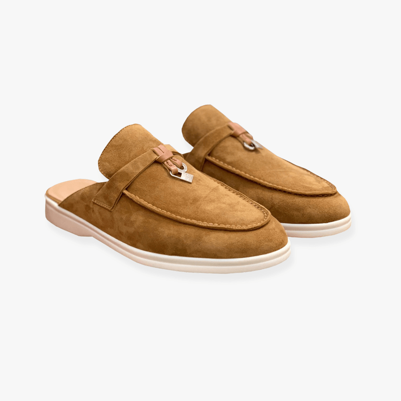 Women's Suede Mule Loafers