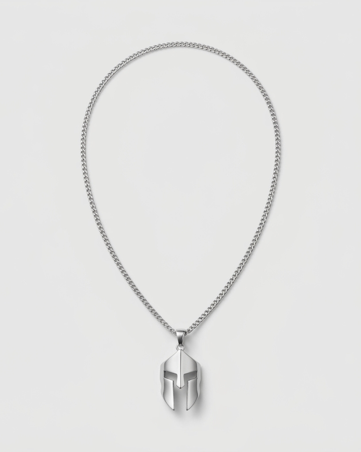 Spartan Helmet Pendant Necklace