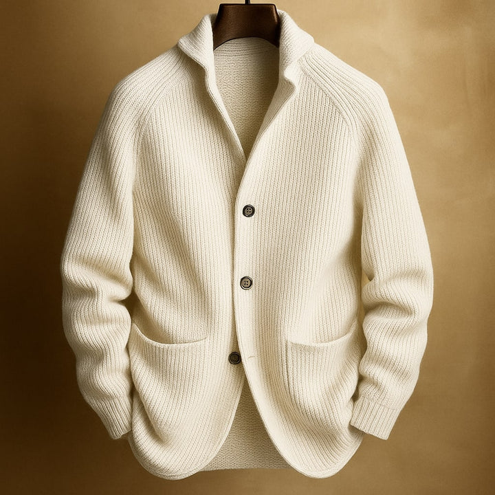 LAURENT MONACO | CORDUROY WOOL CARDIGAN FOR MEN