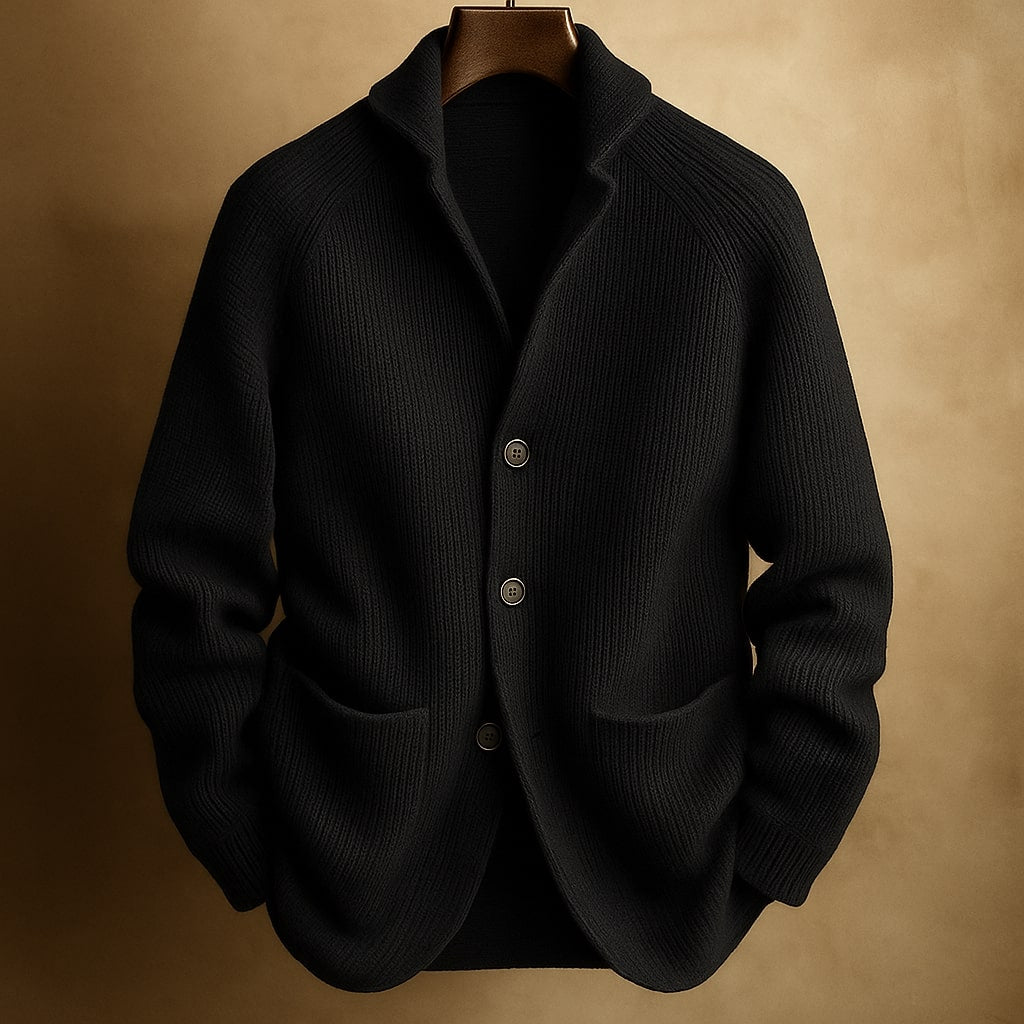 LAURENT MONACO | CORDUROY WOOL CARDIGAN FOR MEN