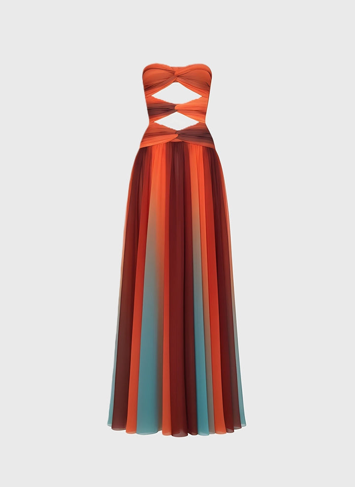 Maxi Dress for Women Strapless Design - Elena Harper