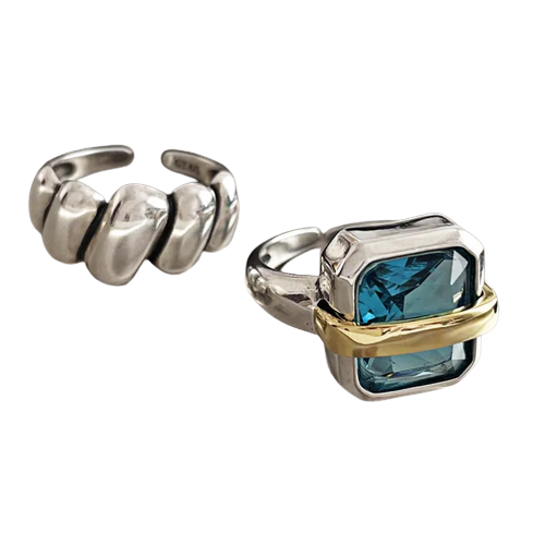 Kirsten™  |  Blue Zircon Silver Ring