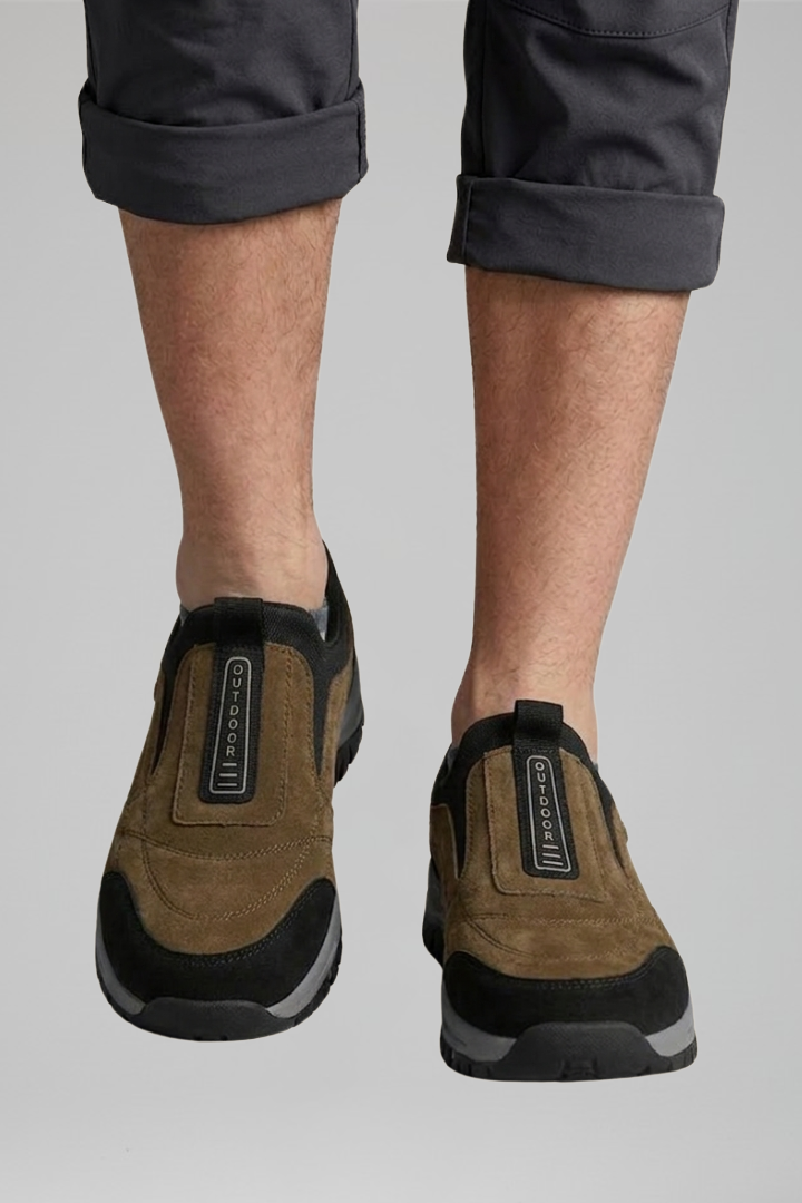 Men's Orthopedic Slip-On Walking Shoes with Slip-On Design for All-Day Comfort