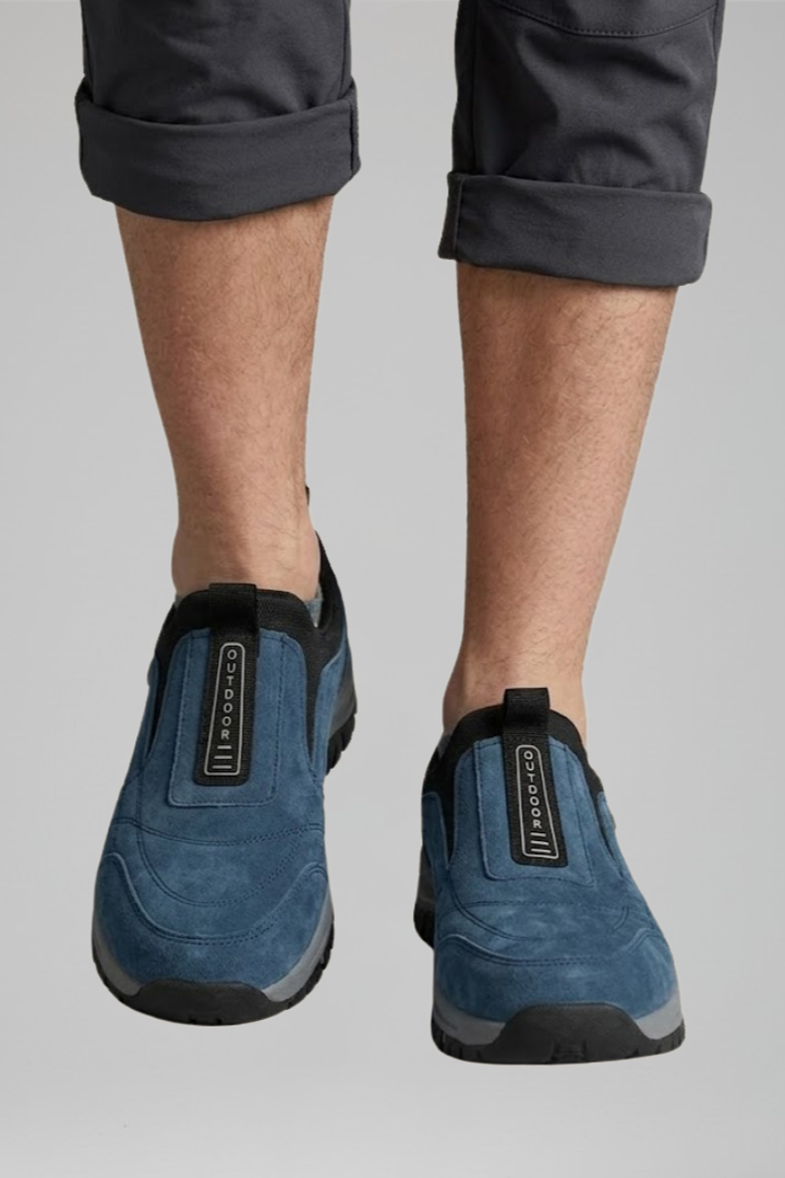 Men's Orthopedic Slip-On Walking Shoes with Slip-On Design for All-Day Comfort