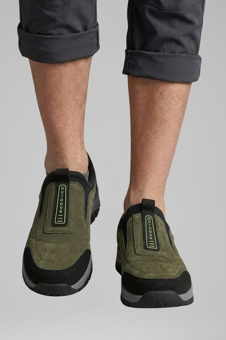 Men's Orthopedic Slip-On Walking Shoes with Slip-On Design for All-Day Comfort