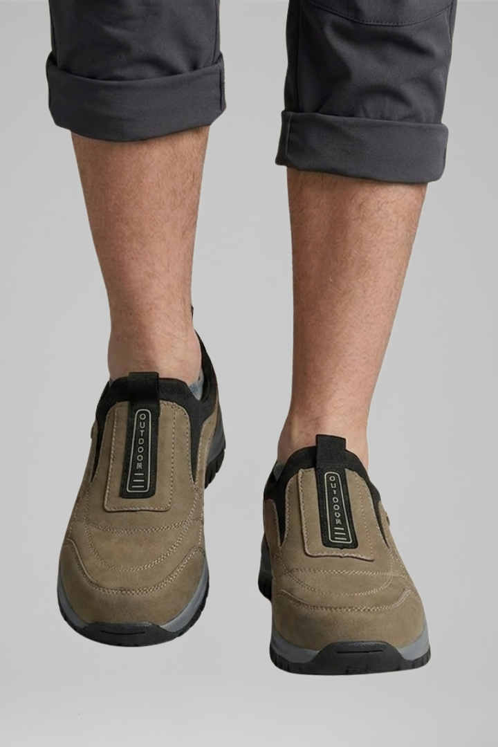 Men's Orthopedic Slip-On Walking Shoes with Slip-On Design for All-Day Comfort
