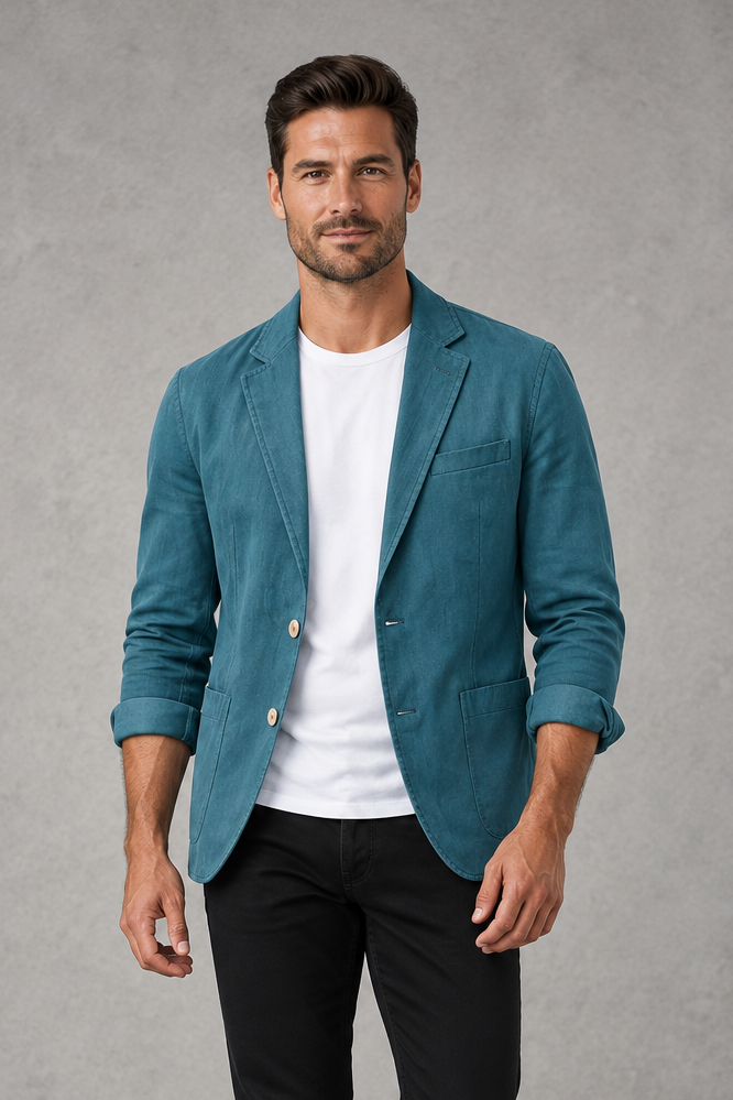 Men's Slim-Fit Blazer – Lightweight Tailoring & Modern Smart-Casual Style