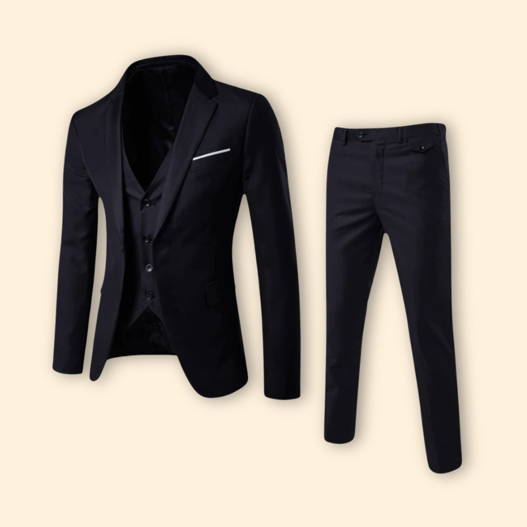 Three-Piece Suit – Blazer, Vest, and Trousers