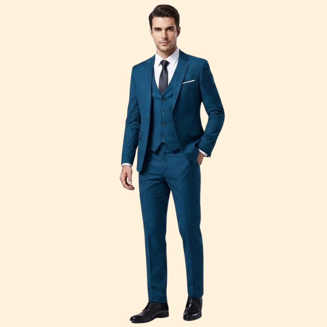 Three-Piece Suit – Blazer, Vest, and Trousers