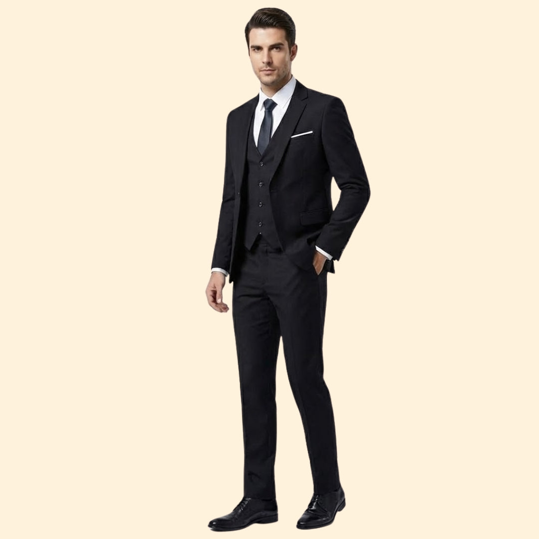 Three-Piece Suit – Blazer, Vest, and Trousers