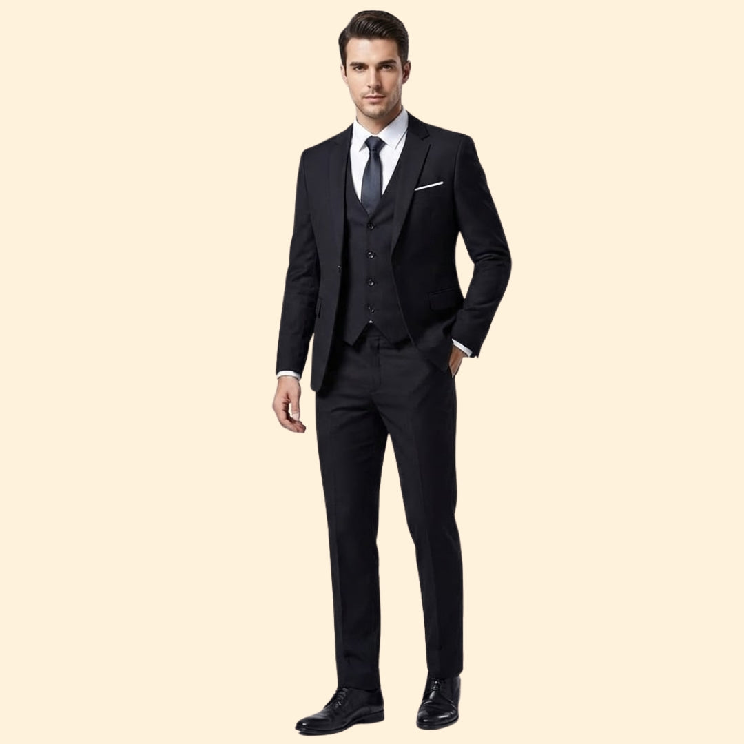 Three-Piece Suit – Blazer, Vest, and Trousers