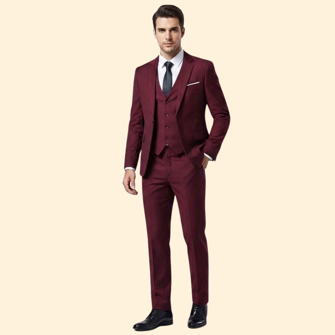 Three-Piece Suit – Blazer, Vest, and Trousers