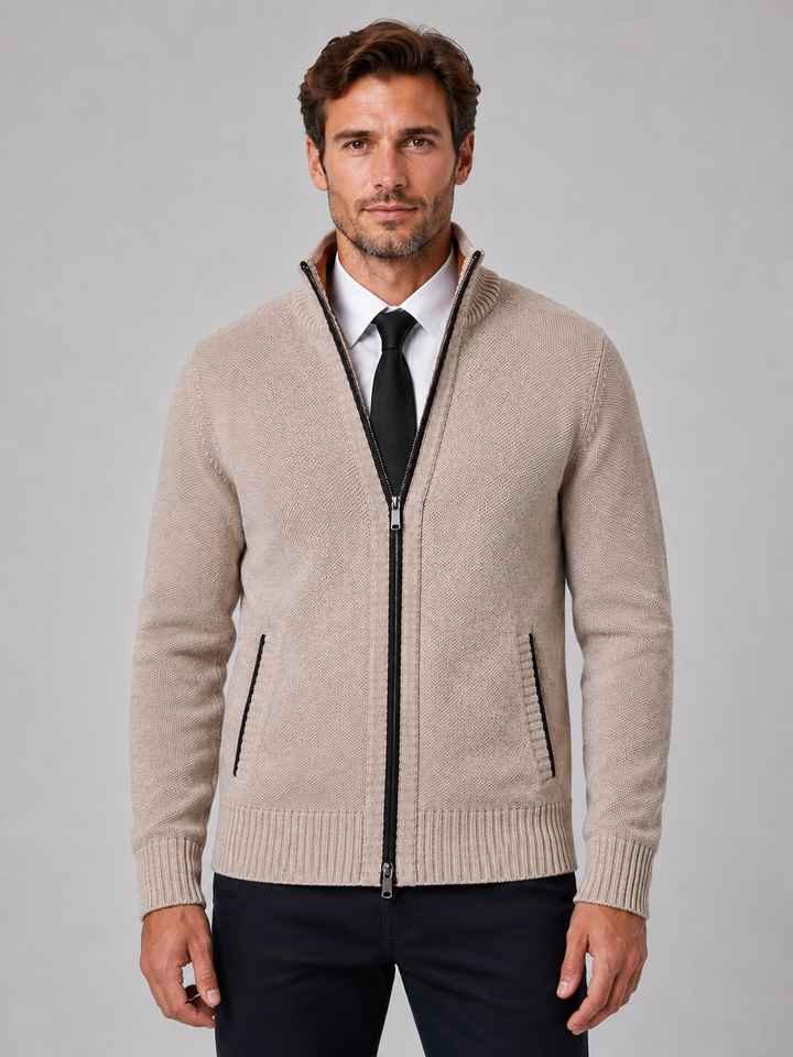Men's Full Zip Knit Cardigan