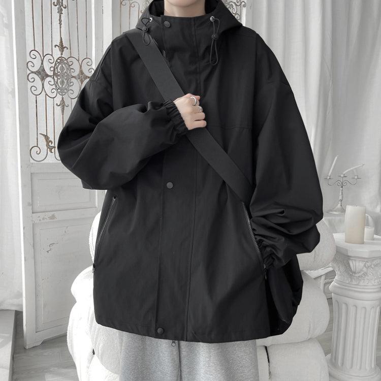 Men's Lightweight Oversized Windbreaker with Hood