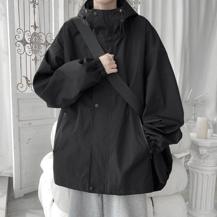 Men's Lightweight Oversized Windbreaker with Hood