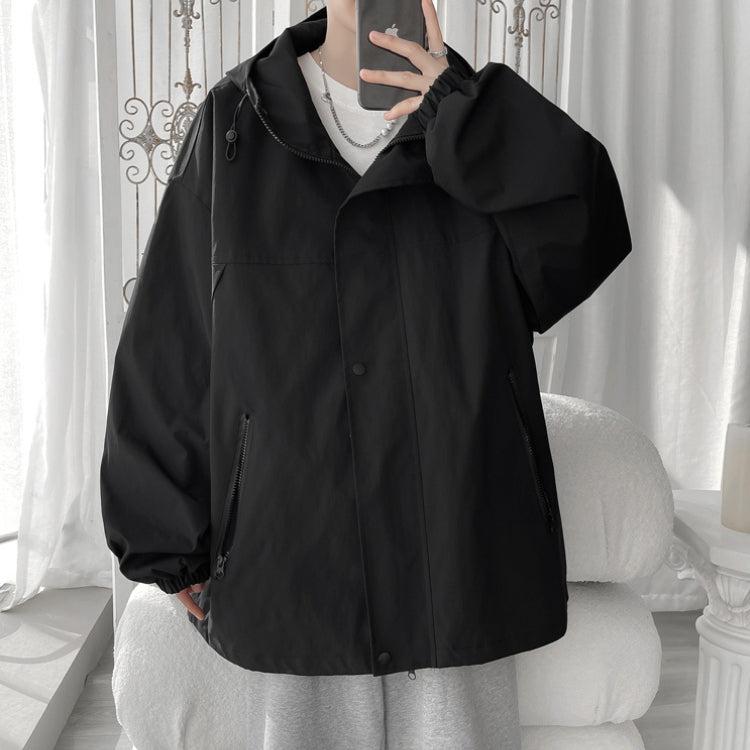 Men's Lightweight Oversized Windbreaker with Hood
