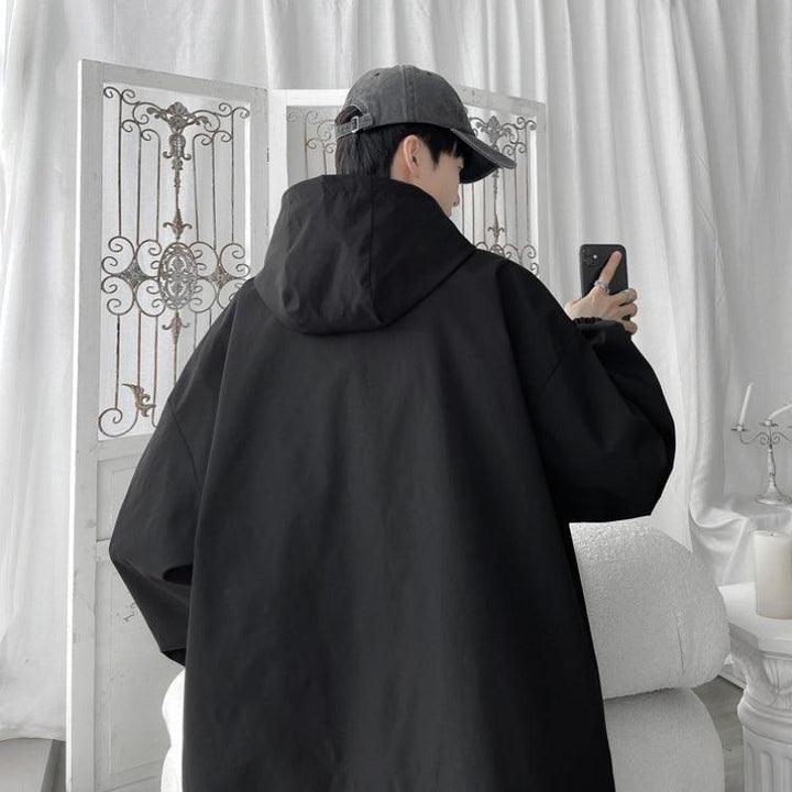 Men's Lightweight Oversized Windbreaker with Hood
