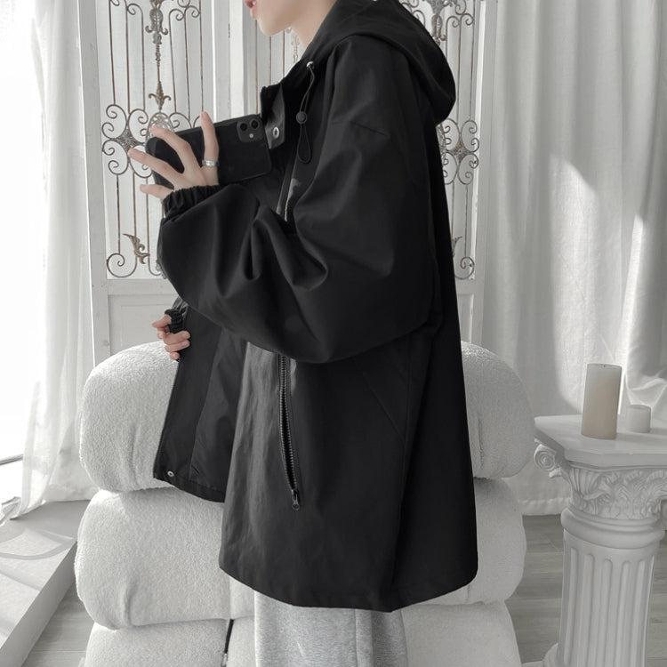 Men's Lightweight Oversized Windbreaker with Hood
