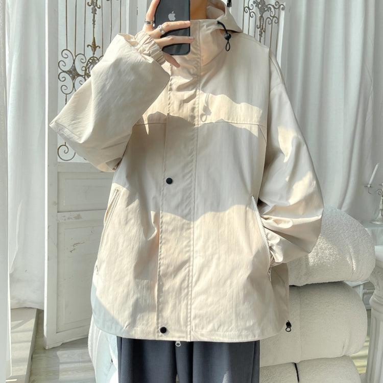 Men's Lightweight Oversized Windbreaker with Hood