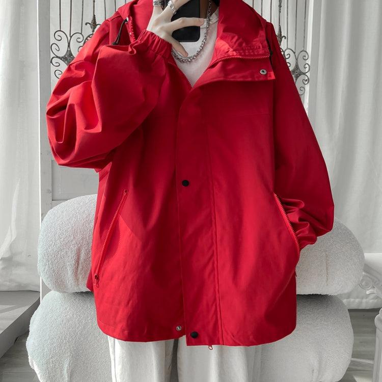 Men's Lightweight Oversized Windbreaker with Hood
