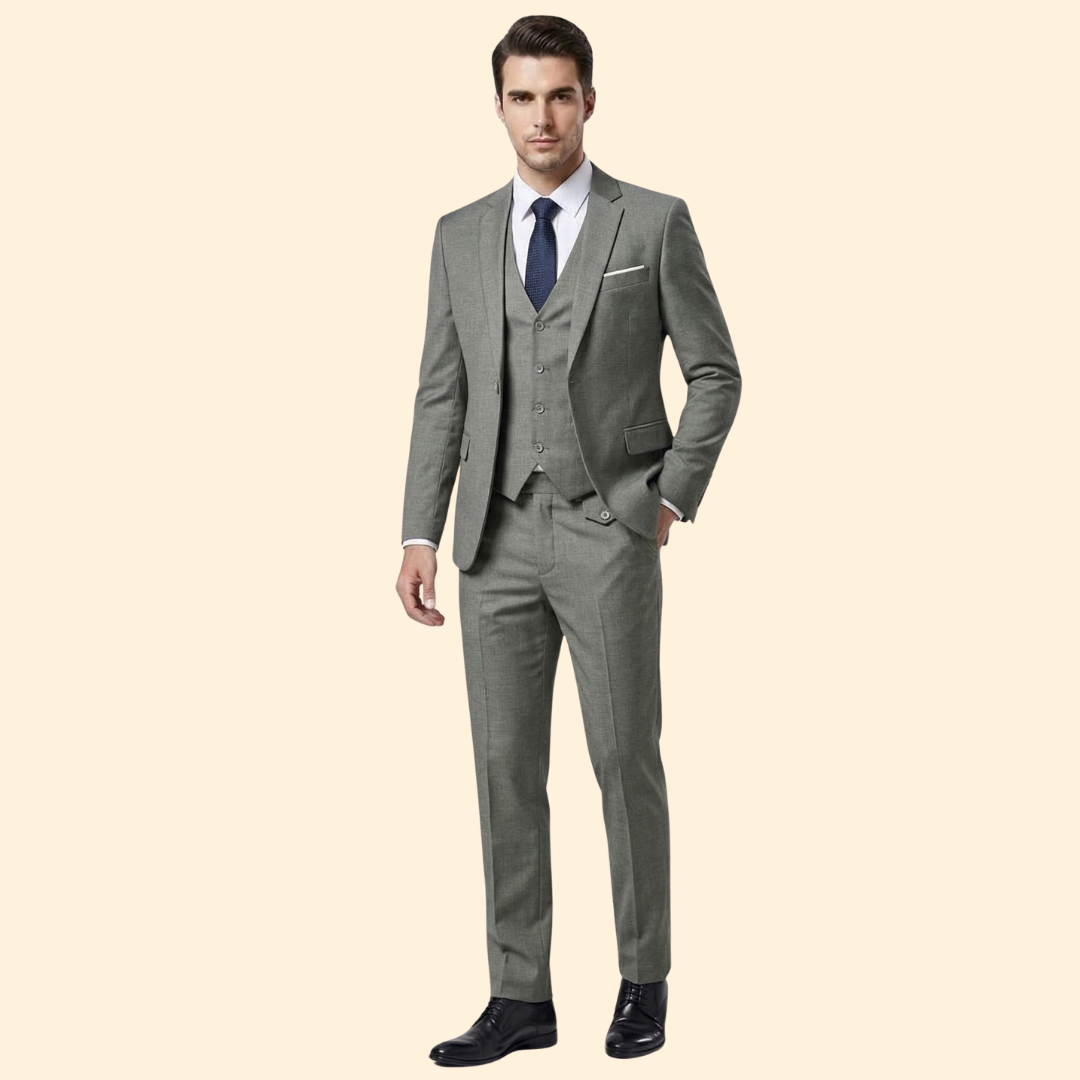 Three-Piece Suit – Blazer, Vest, and Trousers