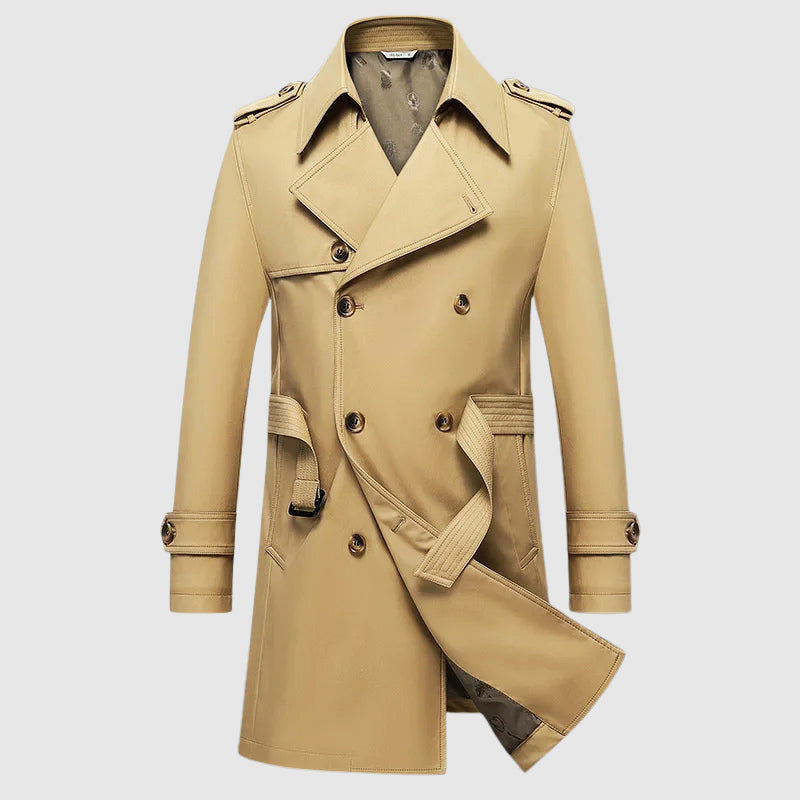 LAURENT MONACO | DOUBLE-BREASTED TRENCH COAT