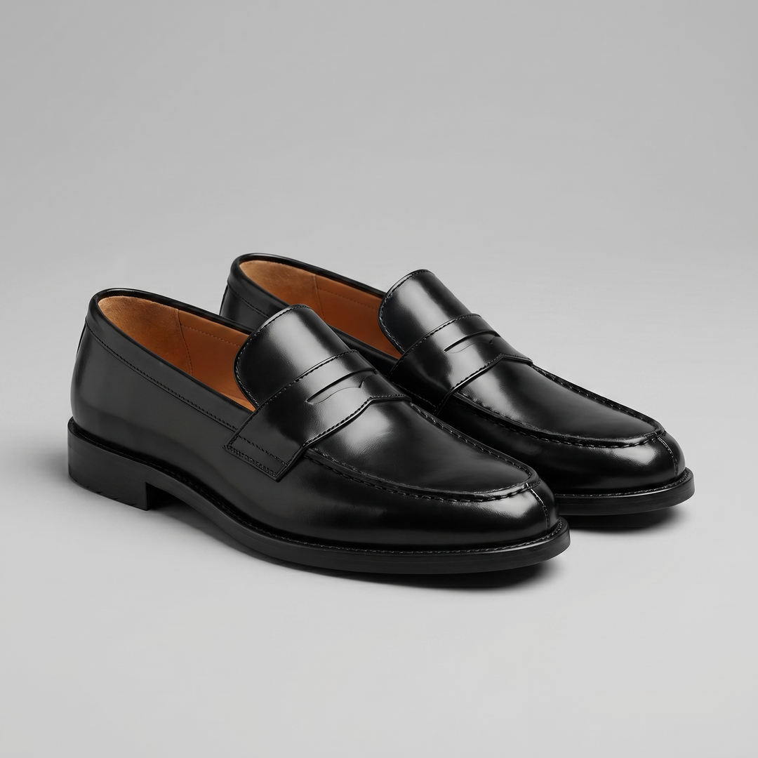 Montarello Men's Moccasins, Faux Leather, with Tassels