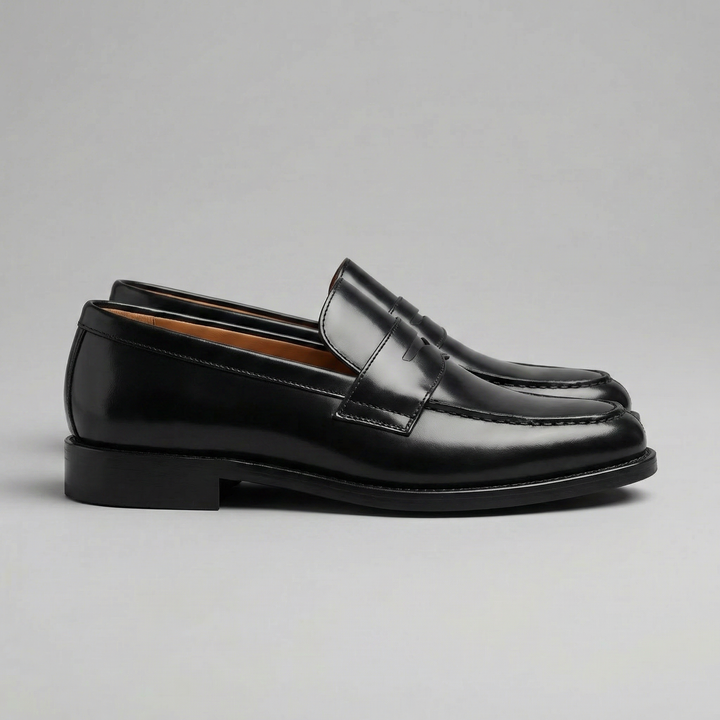 Montarello Men's Moccasins, Faux Leather, with Tassels