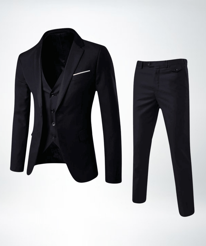 Christian Men's Three-Piece Formal Business Suit Set, view 2 - Elena Harper