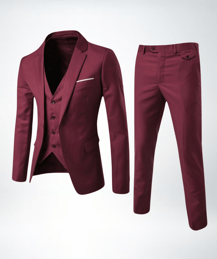 Christian Men's Three-Piece Formal Business Suit Set, view 4 - Elena Harper
