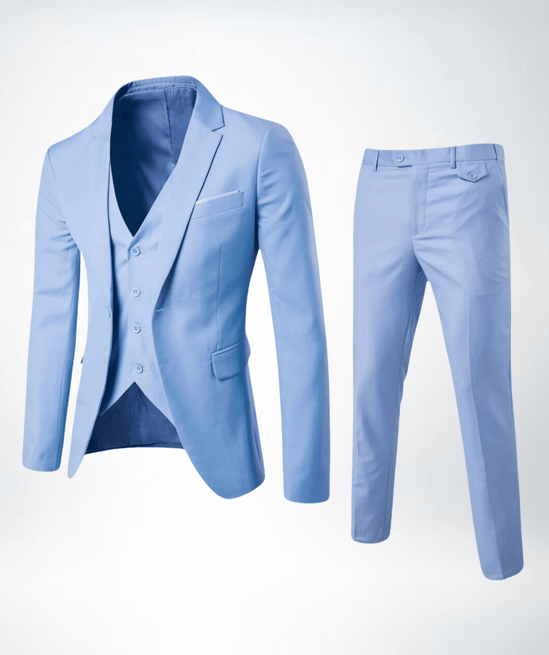 Christian Men's Three-Piece Formal Business Suit Set, view 5 - Elena Harper
