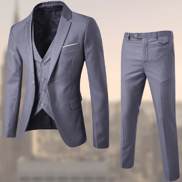 Christian Men's Three-Piece Formal Business Suit Set, view 6 - Elena Harper