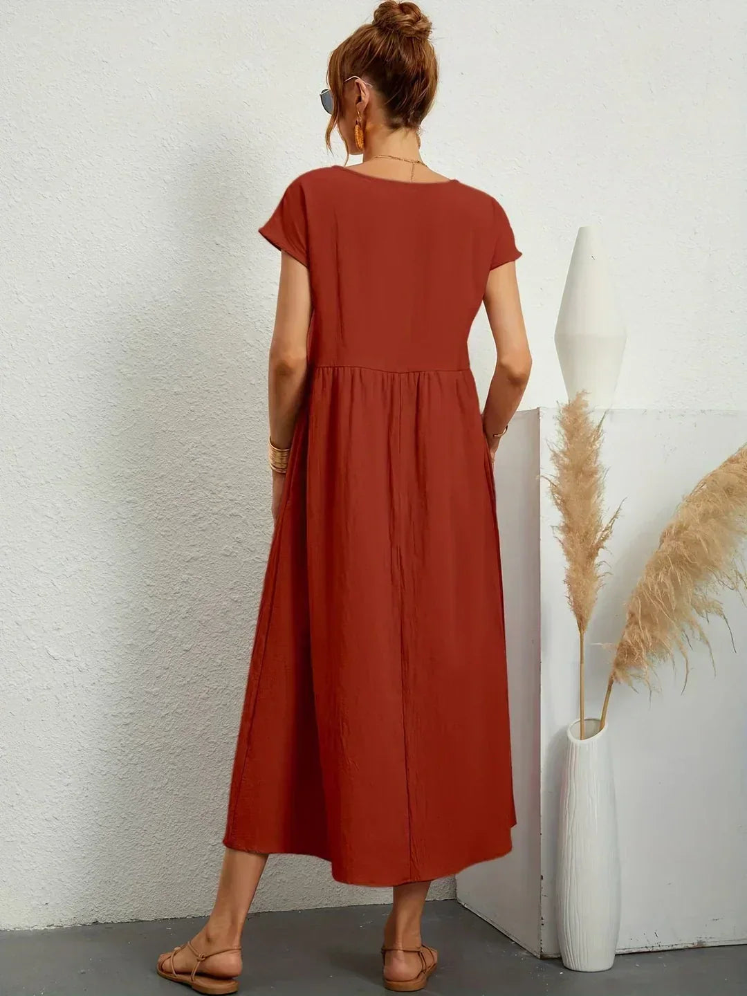 Women's Casual Elegant Dress Effortless Style & Comfort, view 7 - Elena Harper