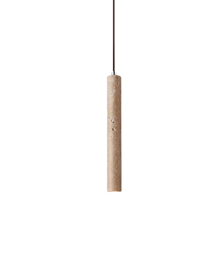 Travertine LED Ceiling Lamp Minimalist Beige