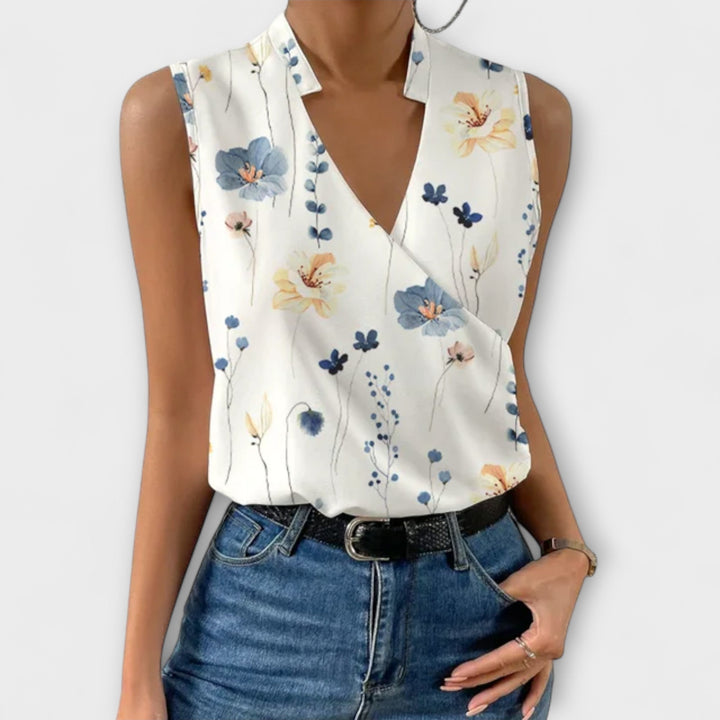 Loretta™  |  Sophisticated V-neck Top