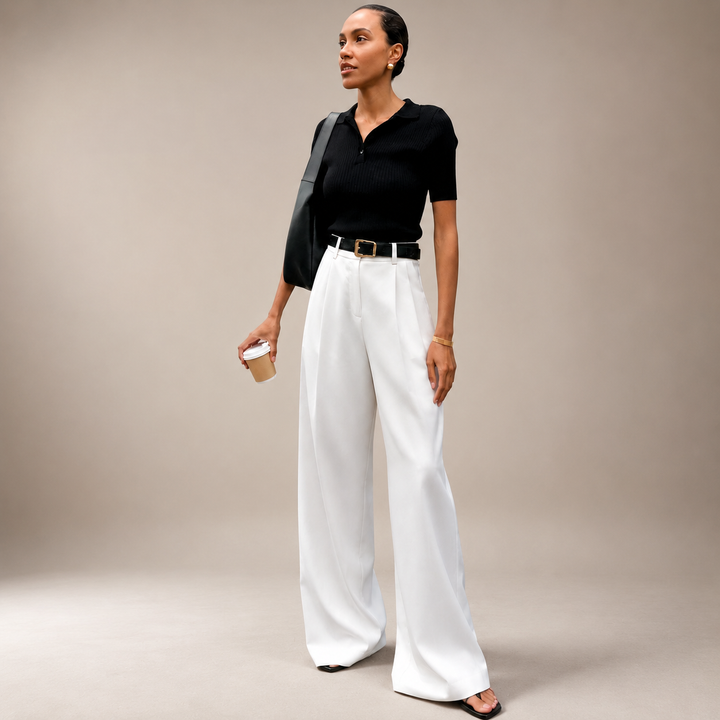 Blaine Fashionable Wide-Leg Pants, view 8 - Elena Harper