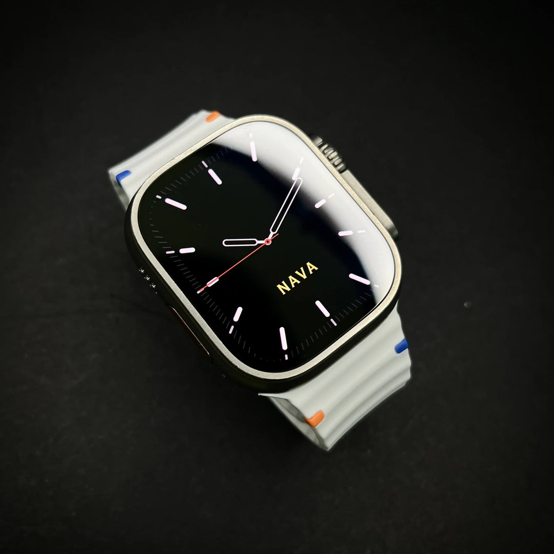 Silicone Watch Band with Two-Color Design for Apple Watch