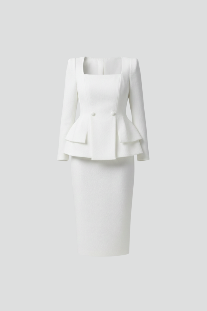 Annika Women's Modern Two-Piece Skirt Suit Set - Elena Harper