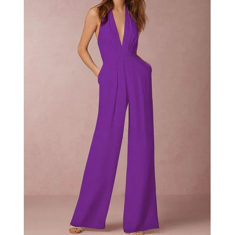 Cathy Elegant Jumpsuit, view 3 - Elena Harper