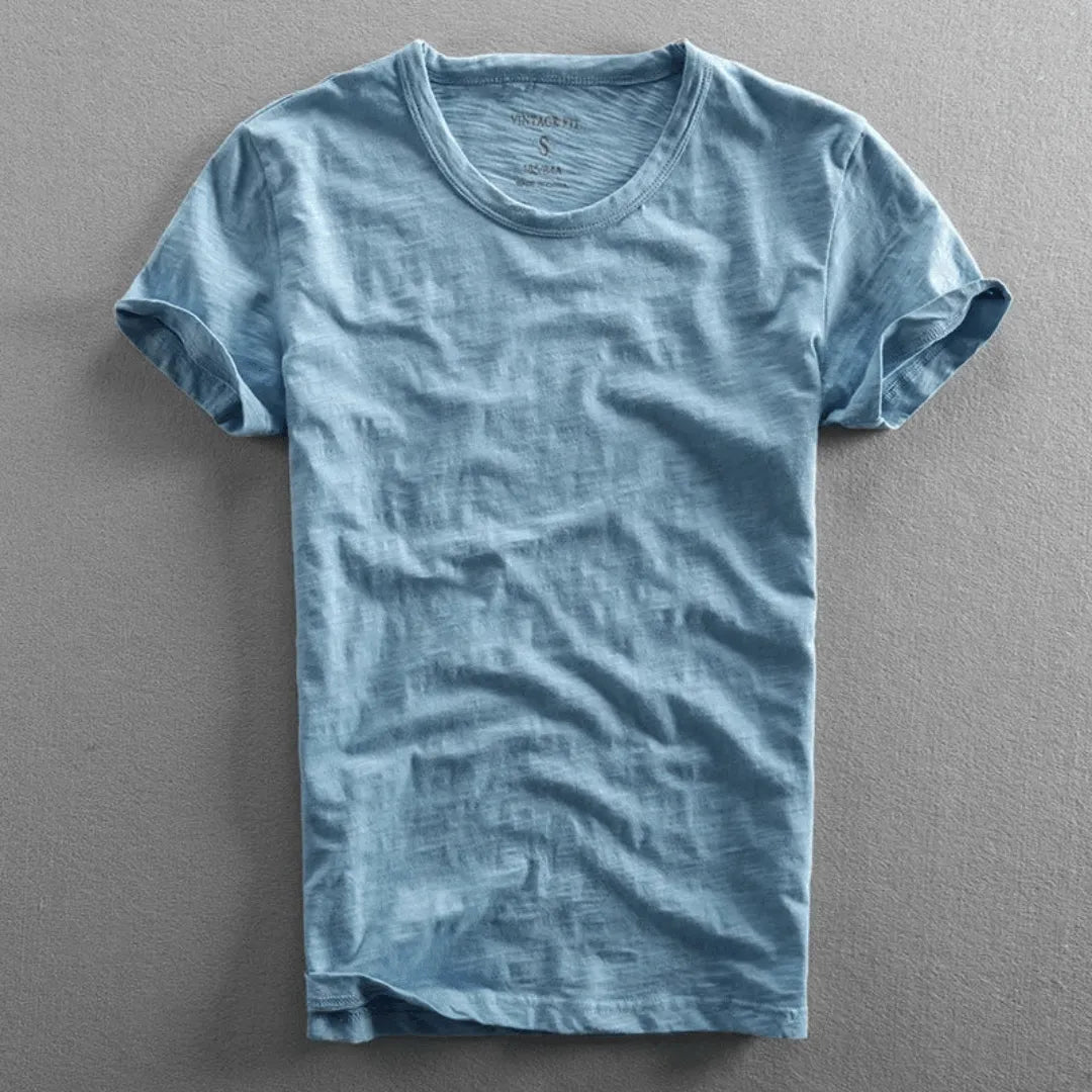 LAURENT MONACO | SLUB COTTON T-SHIRT FOR MEN