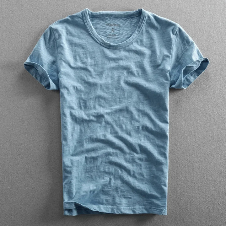 LAURENT MONACO | SLUB COTTON T-SHIRT FOR MEN