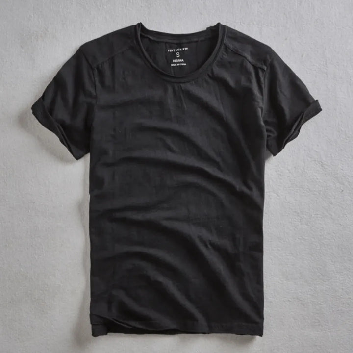 LAURENT MONACO | SLUB COTTON T-SHIRT FOR MEN