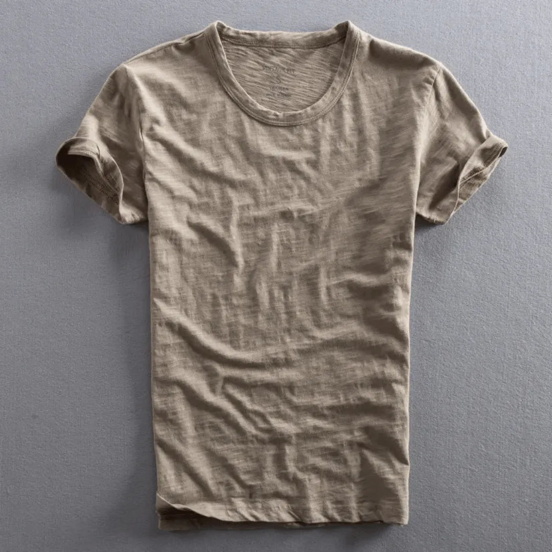 LAURENT MONACO | SLUB COTTON T-SHIRT FOR MEN