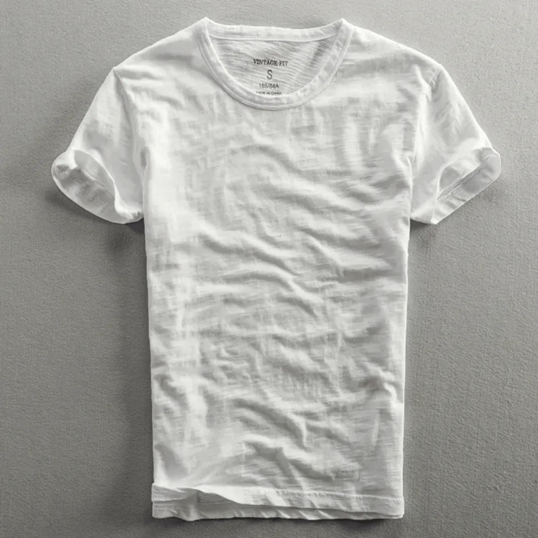 LAURENT MONACO | SLUB COTTON T-SHIRT FOR MEN