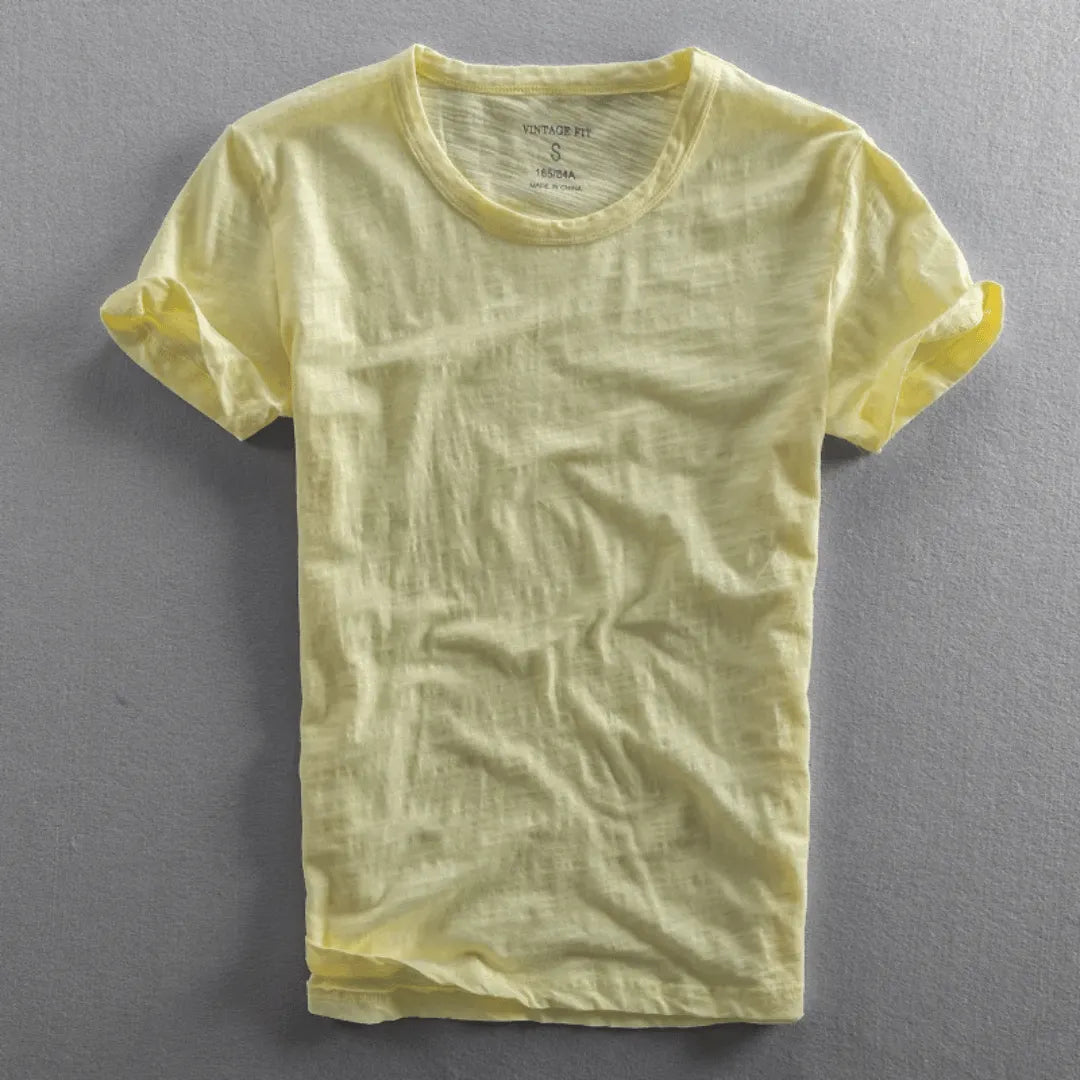 LAURENT MONACO | SLUB COTTON T-SHIRT FOR MEN