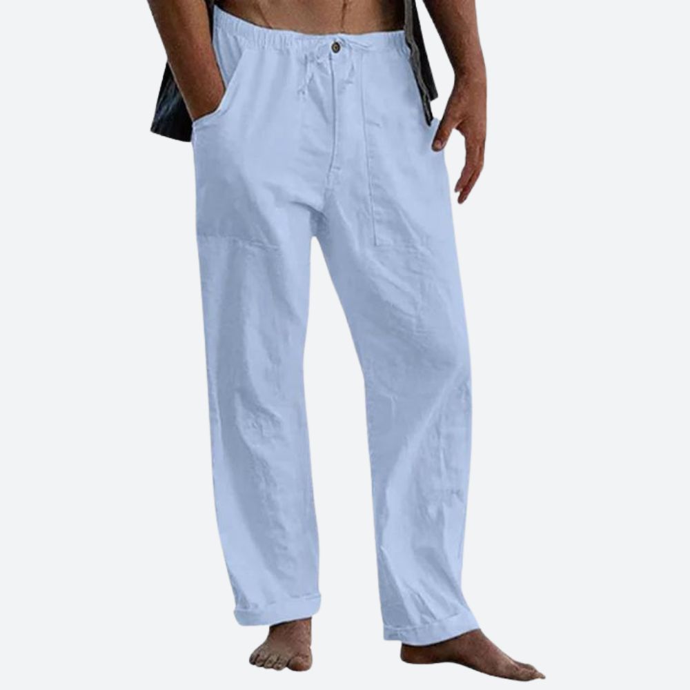 Perugia Classic Linen Pants - Elena Harper
