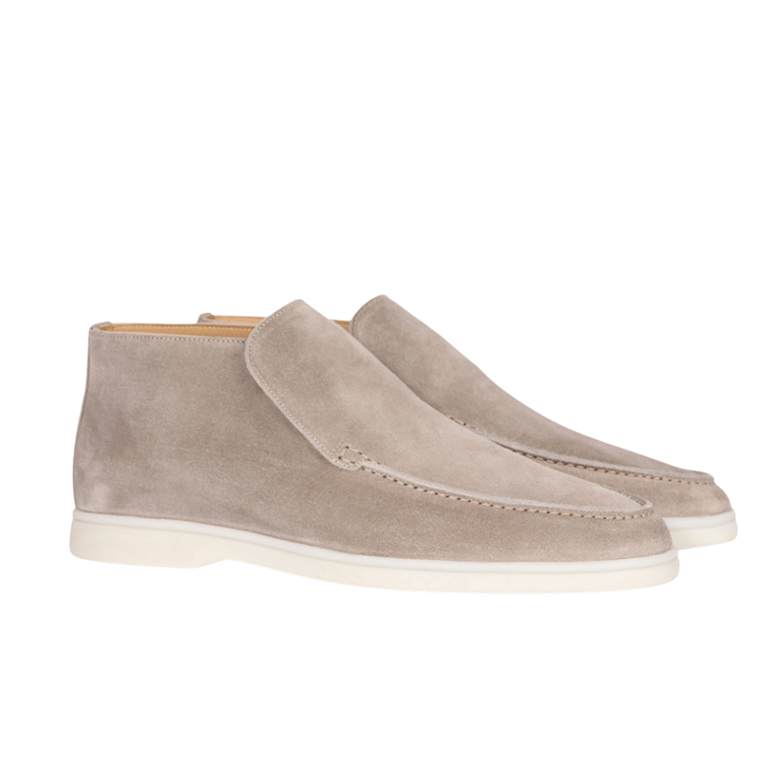 Emma & Rose Manhattan Jordan™ loafers in soft luxurious fabrics, showcasing stylish, comfortable slip-on shoes with a sleek design.